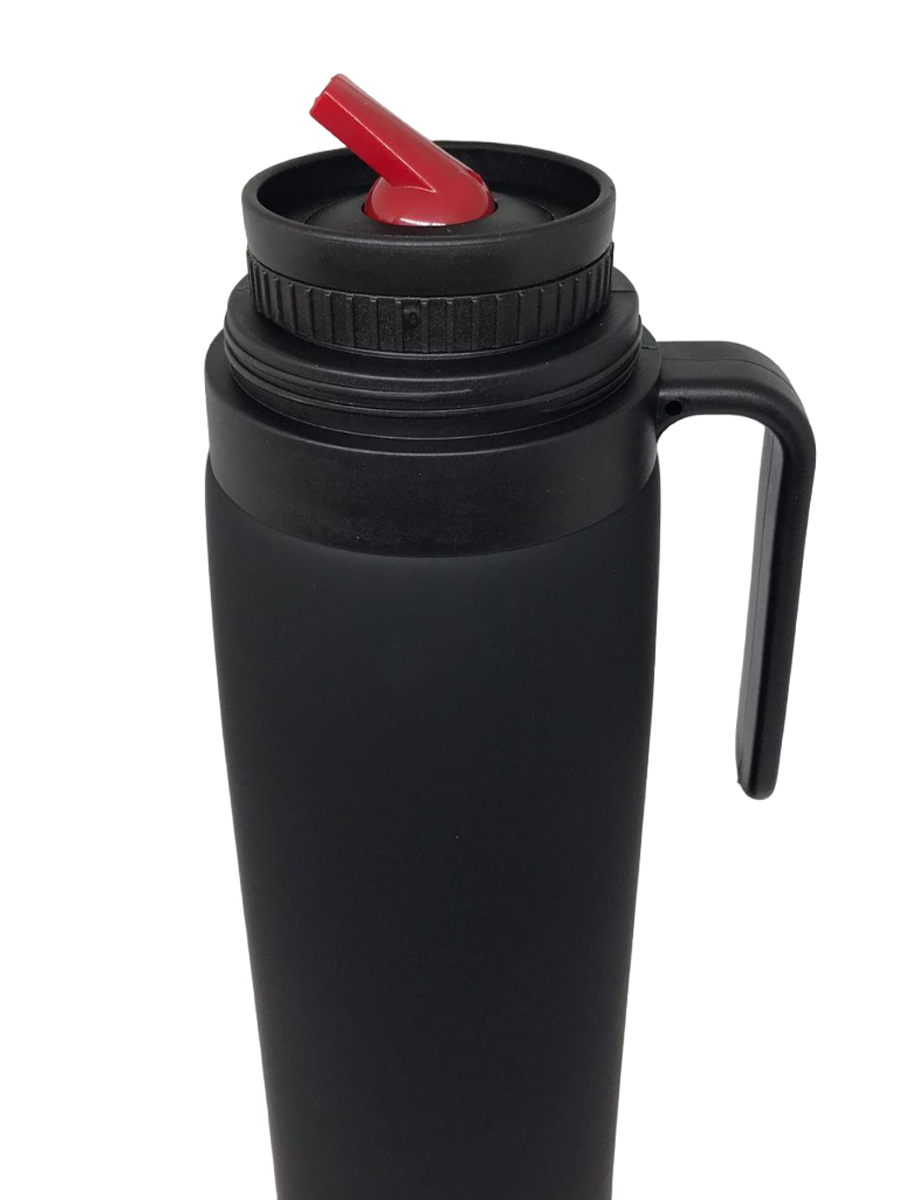 Termo Berlina Con Asa 1 Lt Pico Cebador Negro