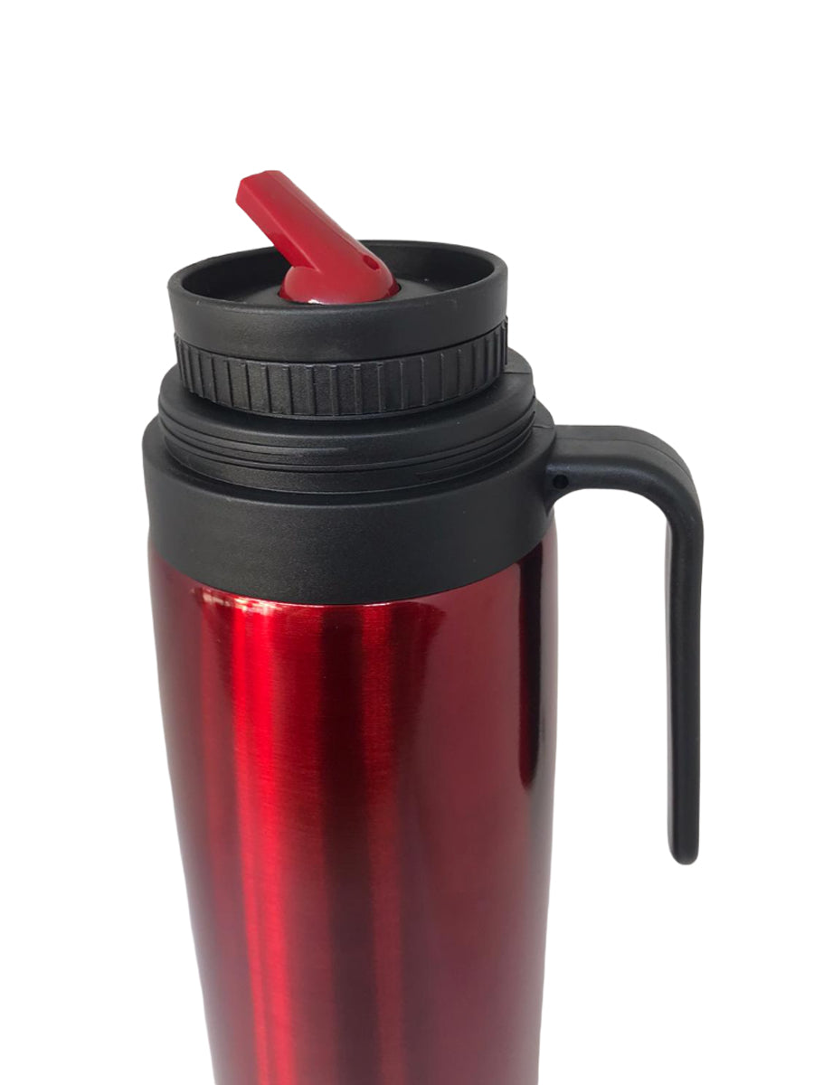 Termo Berlina Con Asa 1 Lt Pico Cebador Rojo
