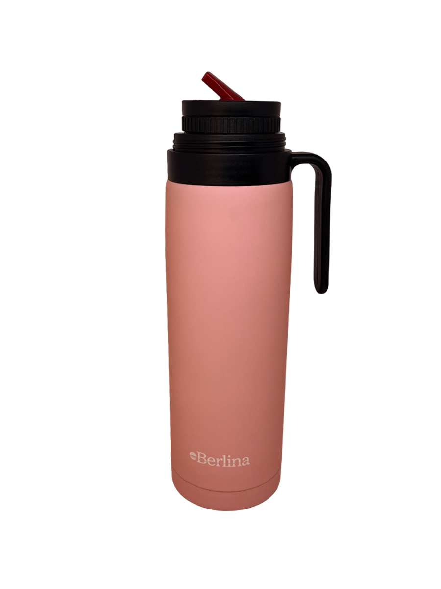 Termo Berlina Con Asa 1 Lt Pico Cebador Rosa