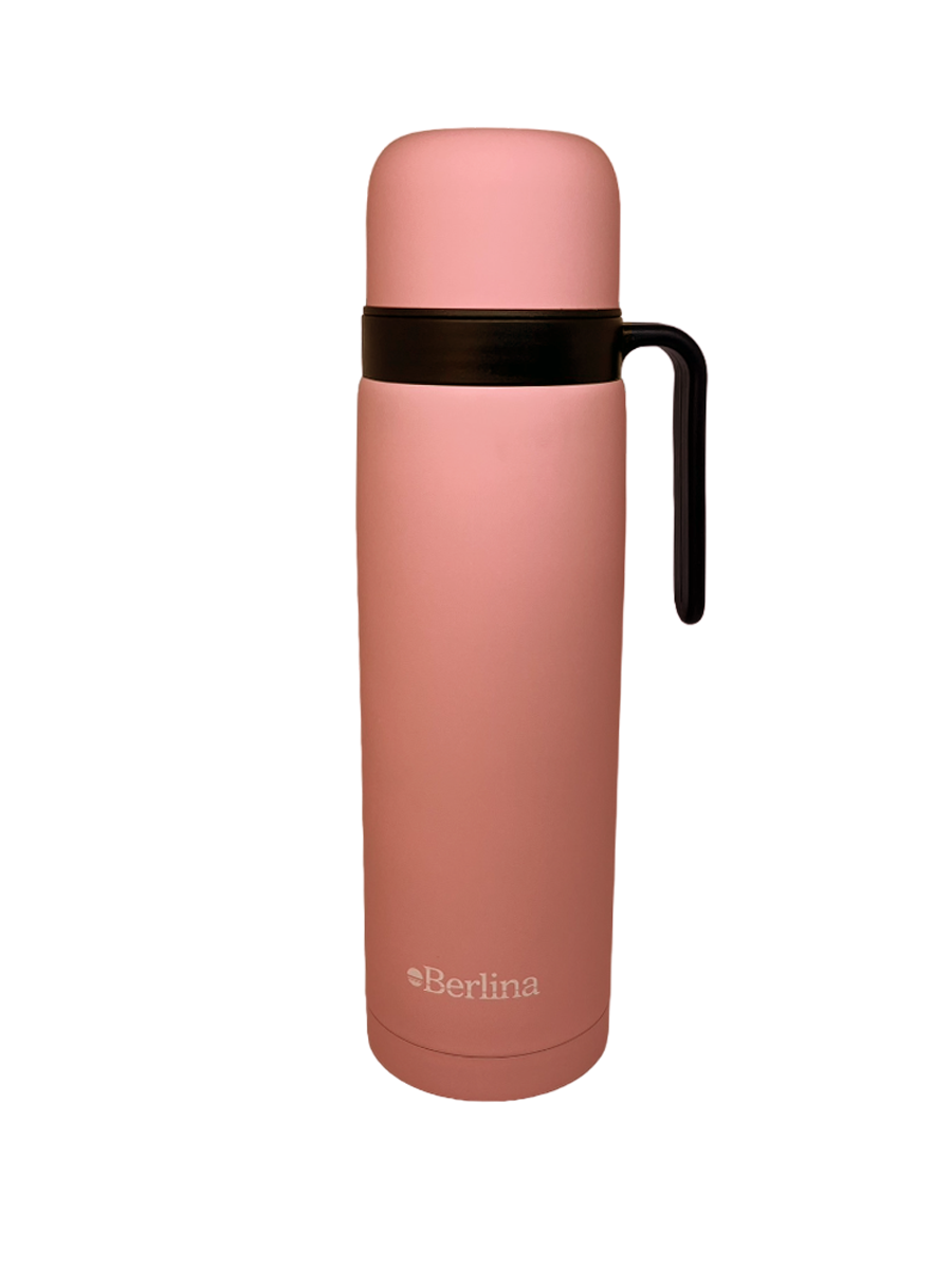 Termo Berlina Con Asa 1 Lt Pico Cebador Rosa