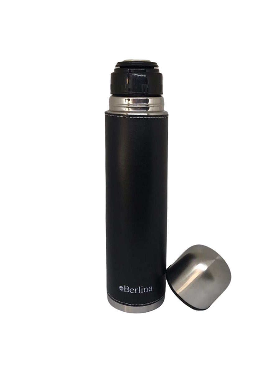 Termo Berlina 1 Lt Bala Cuero Con Pico Botón