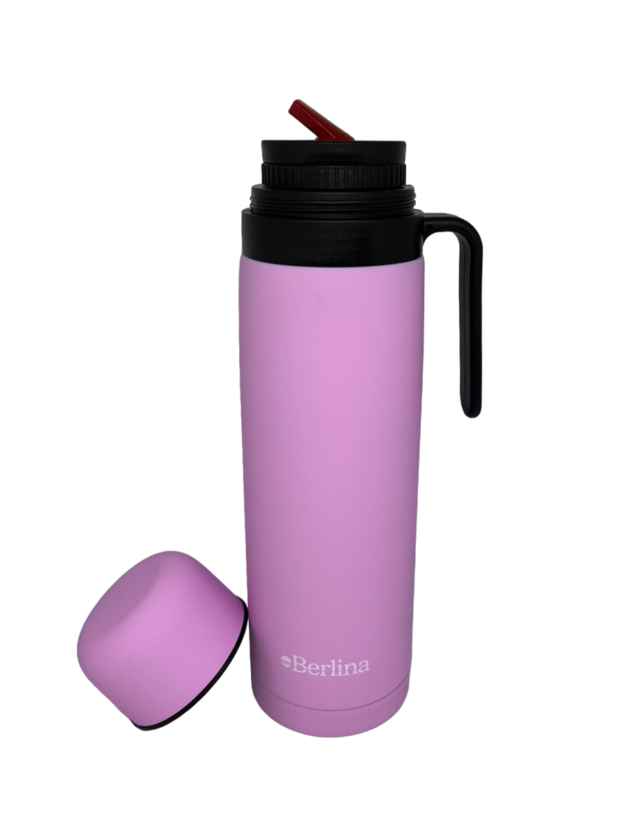 Termo Berlina Con Asa 1 Lt Pico Cebador Color Lila