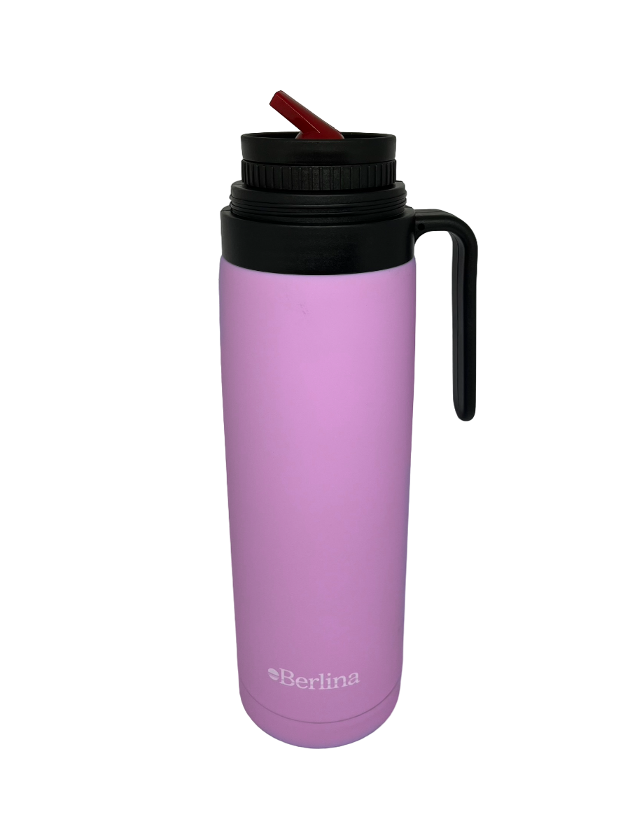 Termo Berlina Con Asa 1 Lt Pico Cebador Color Lila